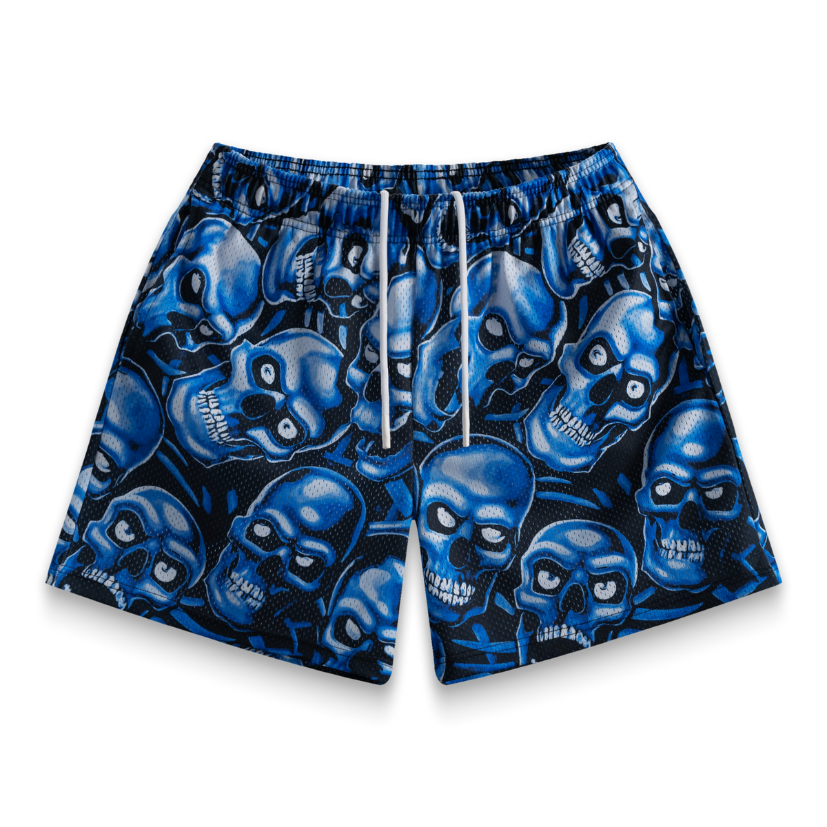 Blue Skully Shorts