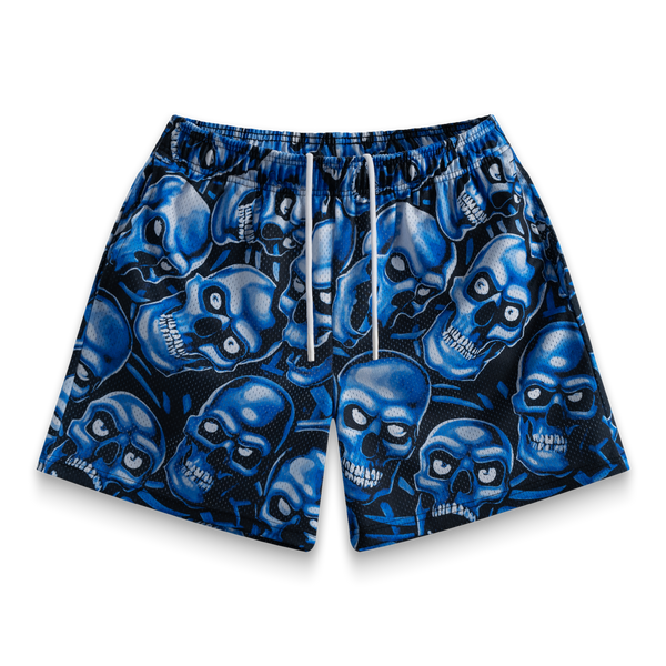 Blue Skully Shorts – Bravest Studios