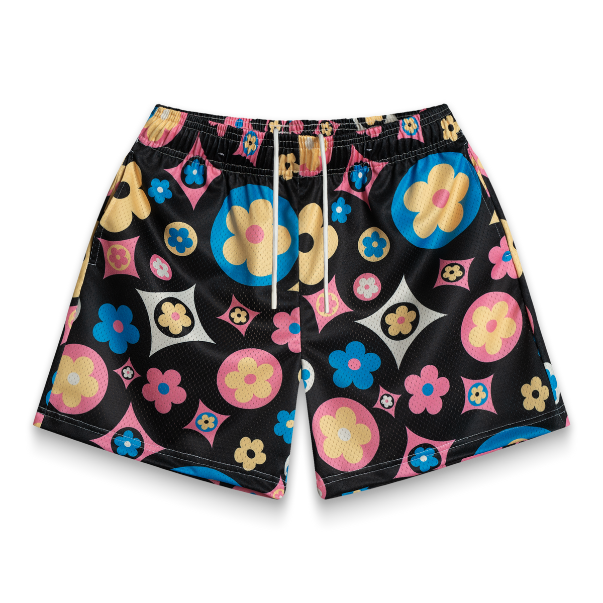 Flower Shorts Black Multi