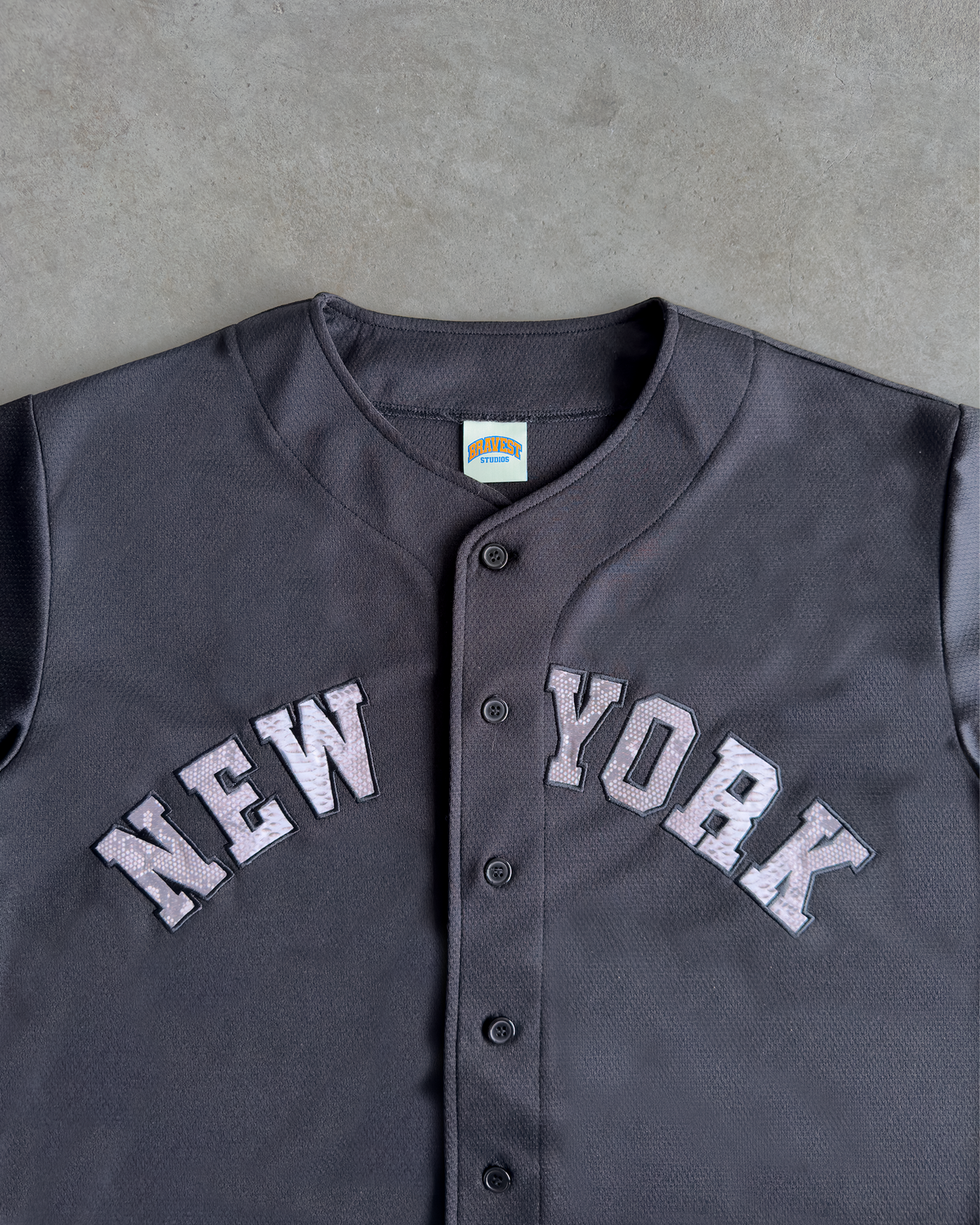 Black NY Baseball Jersey