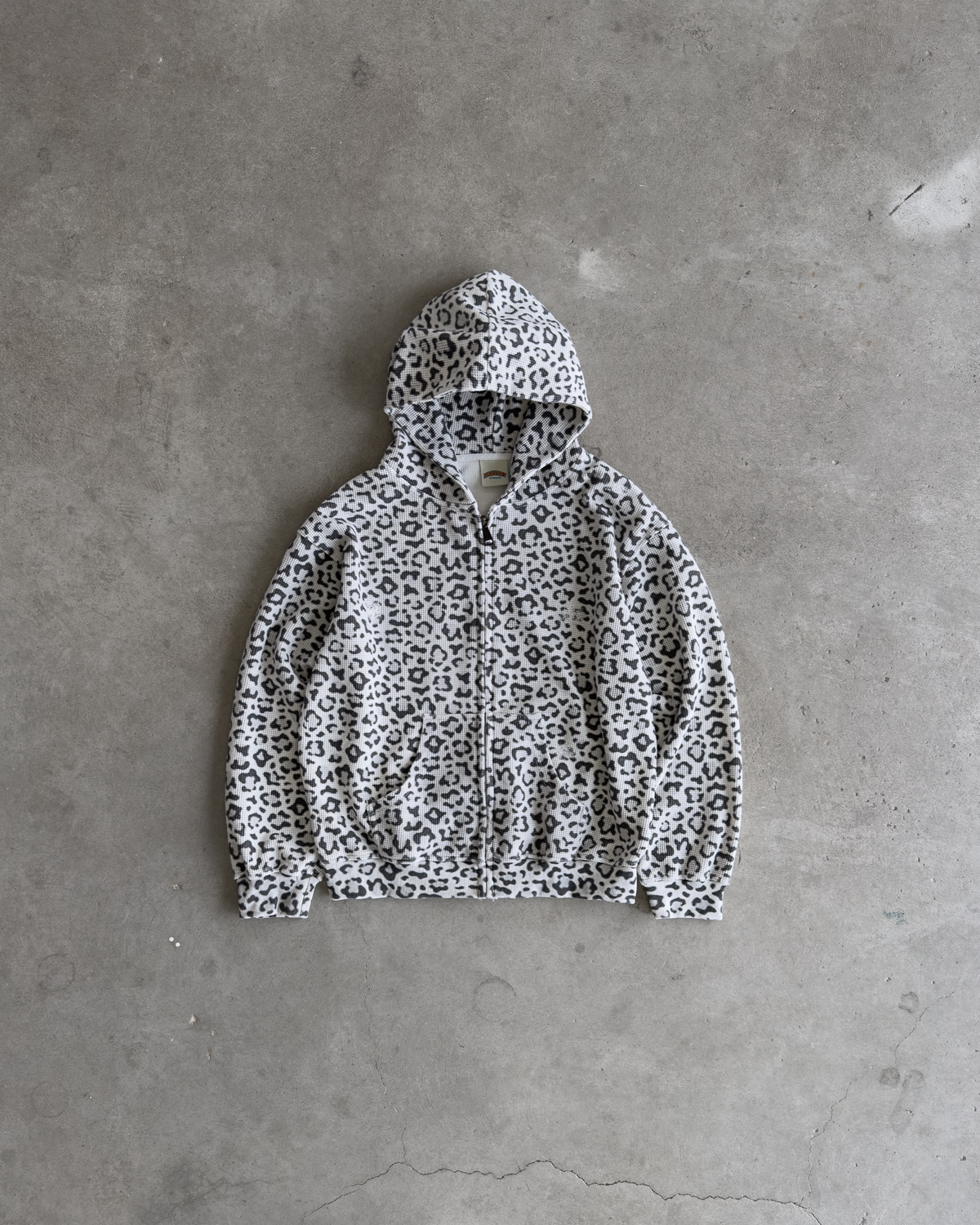 Leopard Thermal Zip Hoodie