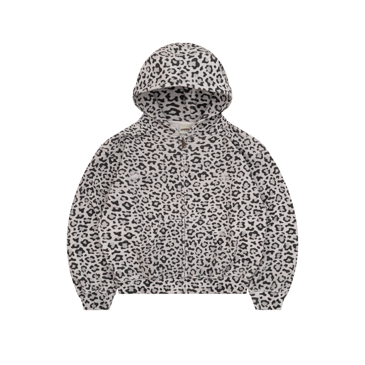 Leopard Thermal Zip Hoodie