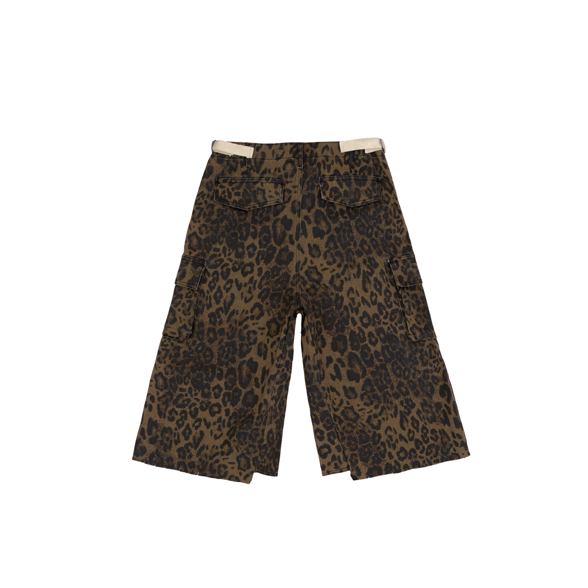 Leopard Baggy Cargo Shorts