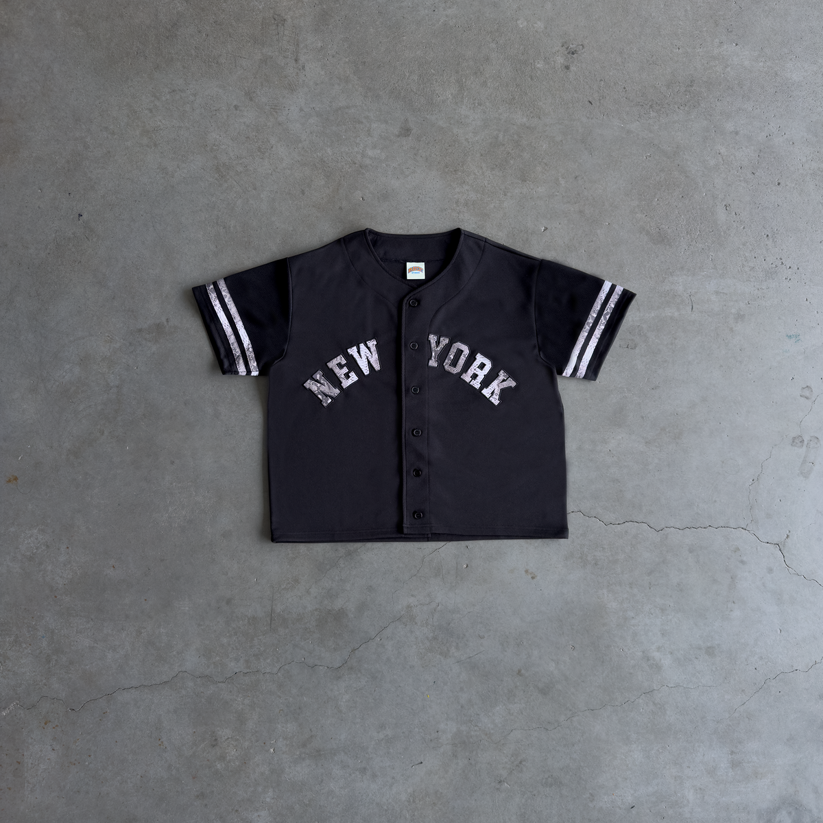 Black NY Baseball Jersey