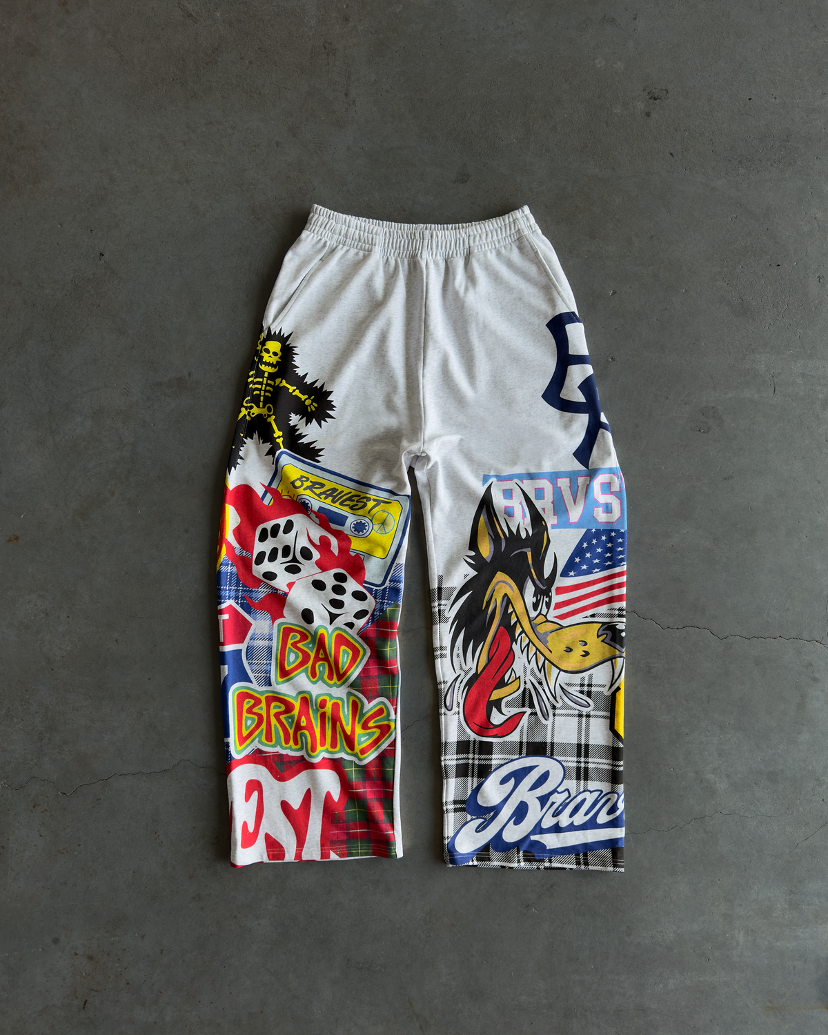 Patchwork Baggy Sweatpants