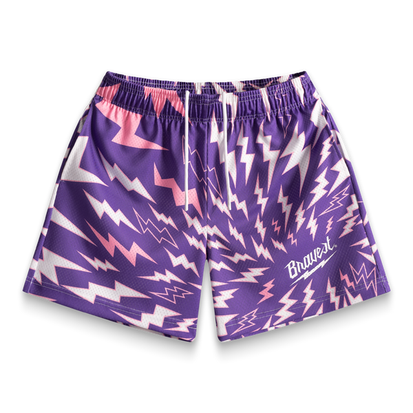 Purple Lightning Shorts – Bravest Studios