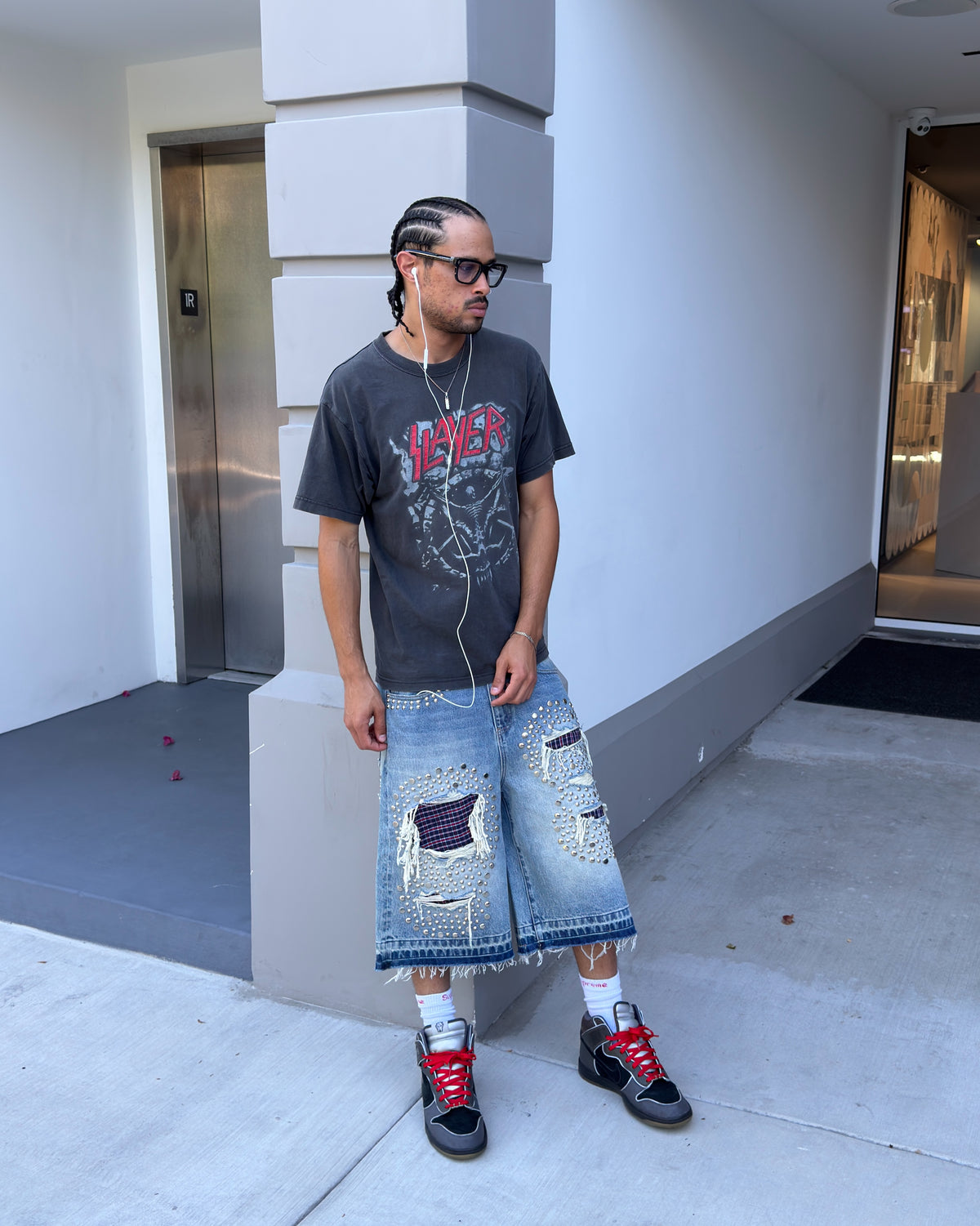 Studded Jorts