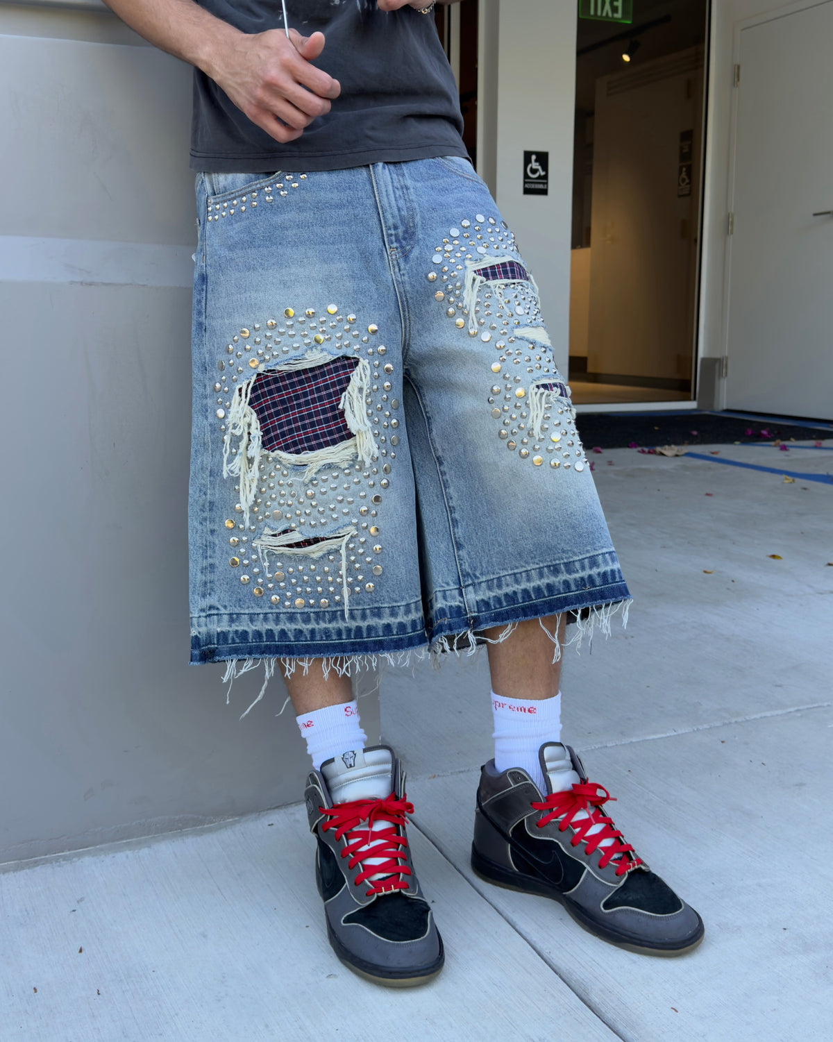 Studded Jorts