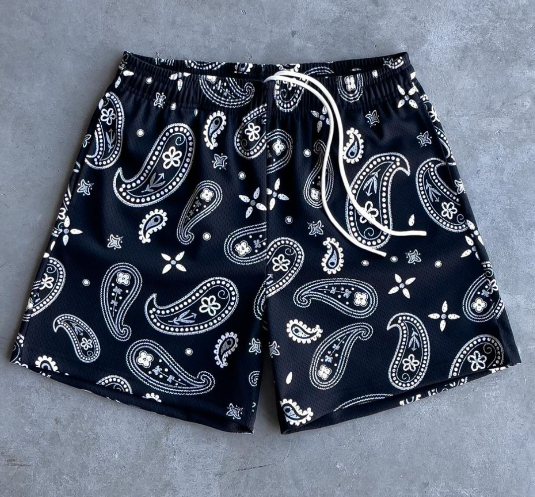Black Paisley V3 Shorts – Bravest Studios Black Paisley V3 Shorts – Bravest Studios