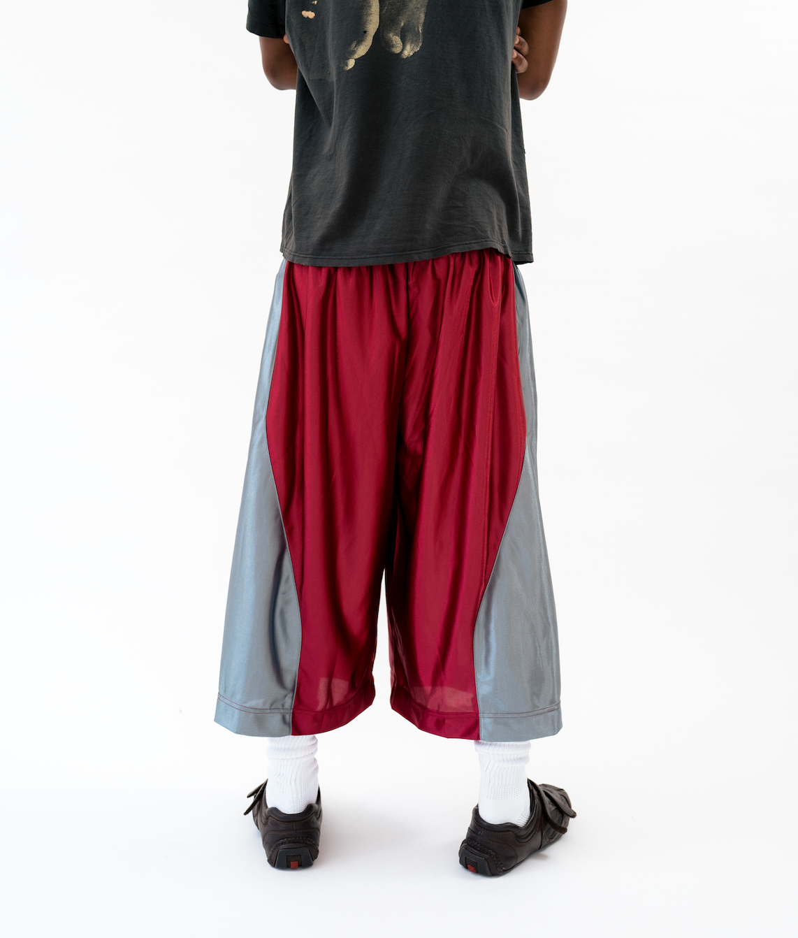 Striped Baggy Basketball Shorts