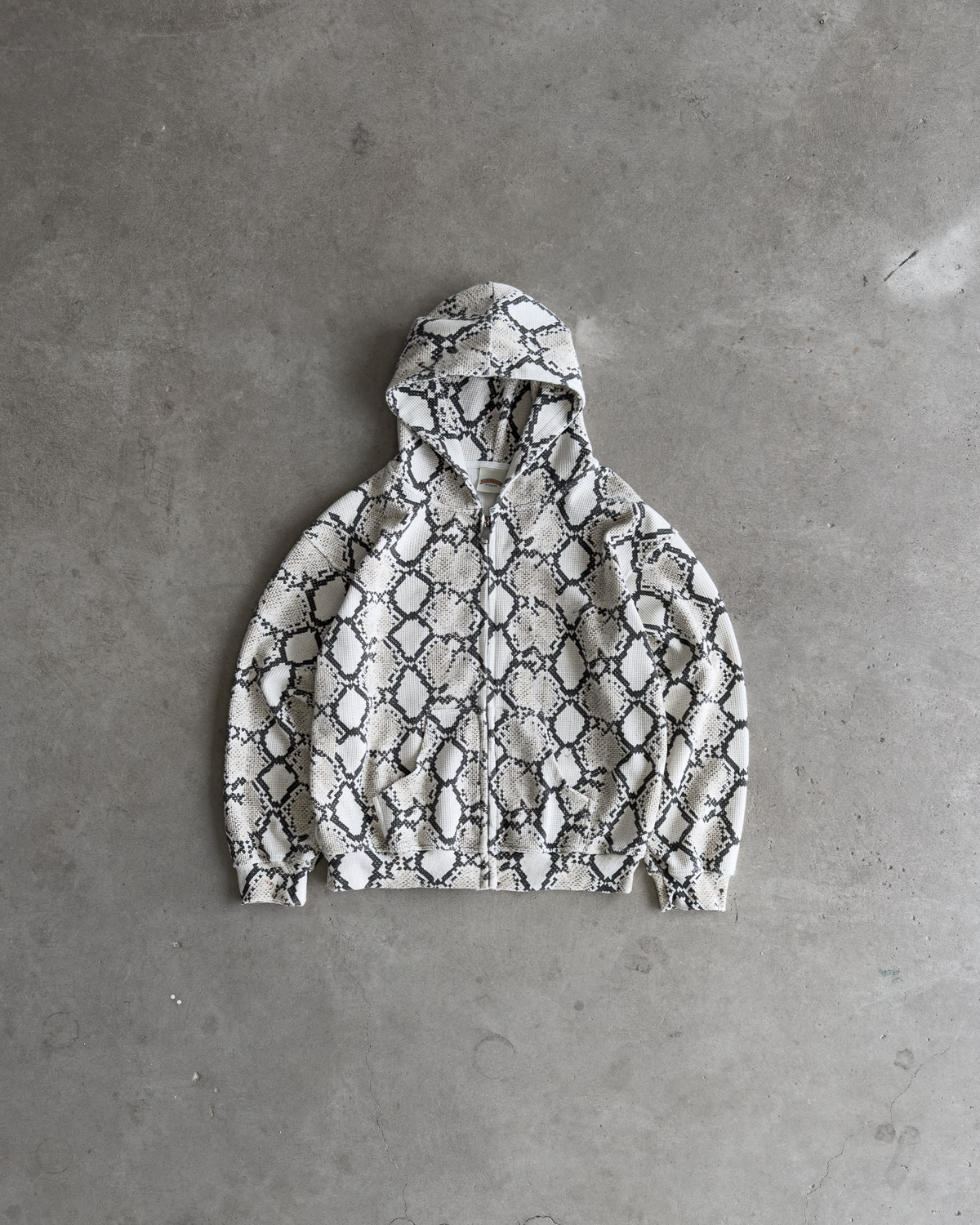 Snakeskin Thermal Zip Hoodie