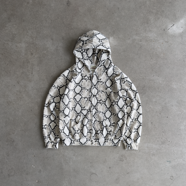 Snakeskin Thermal Zip Hoodie – Bravest Studios