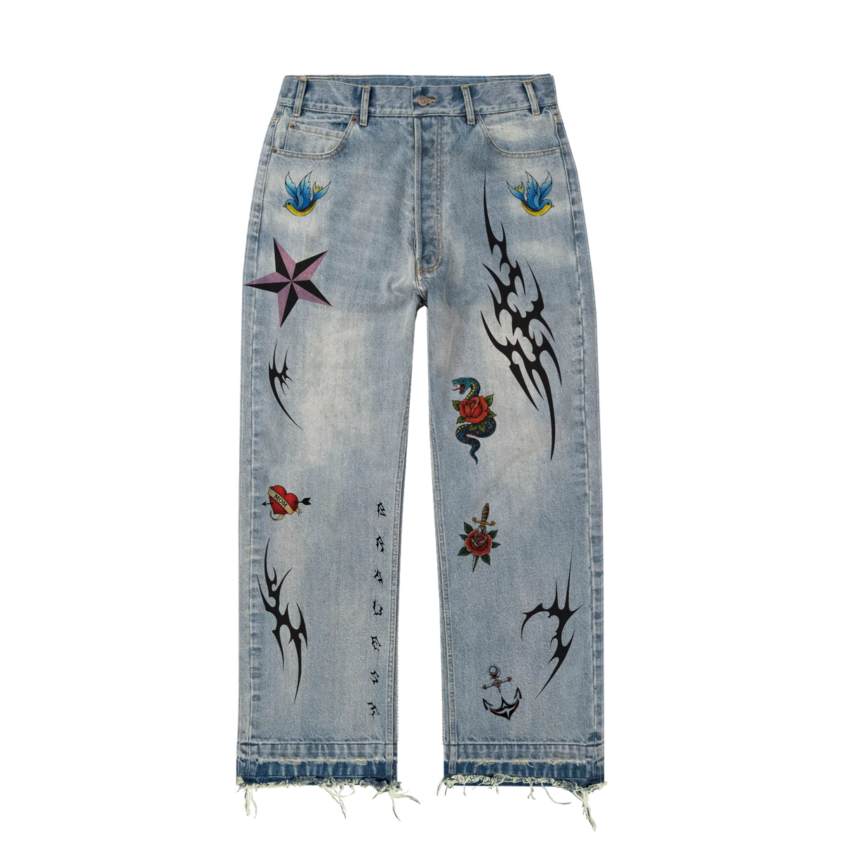 Blue Tattoo Denim