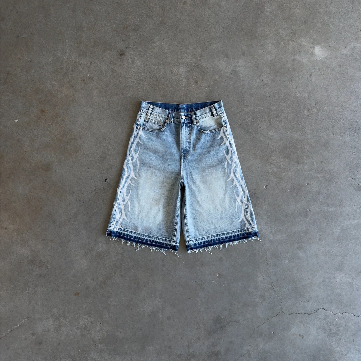 Tribal Jorts Blue