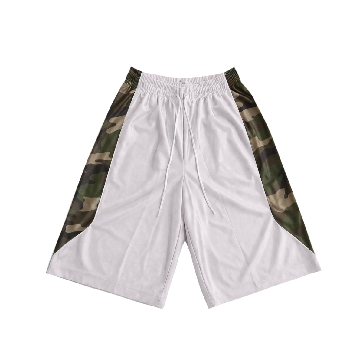 White Camo Baggy Basketball Shorts