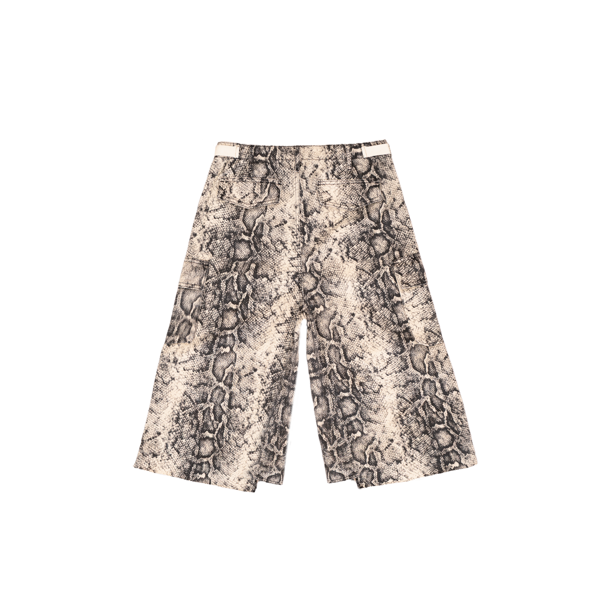 White Snake Baggy Cargo Shorts