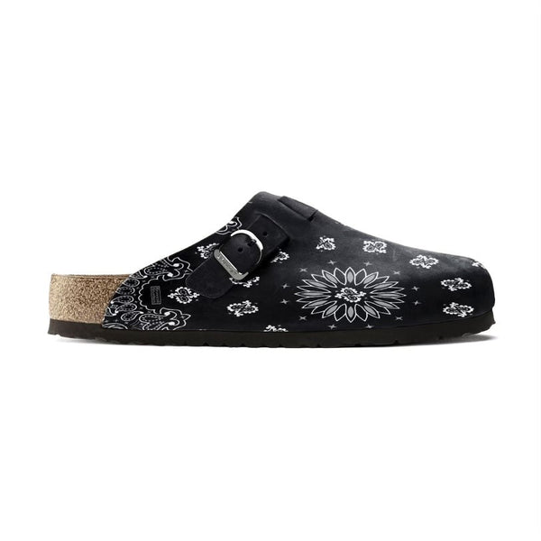 Black Suede Paisley Clogs – Bravest Studios
