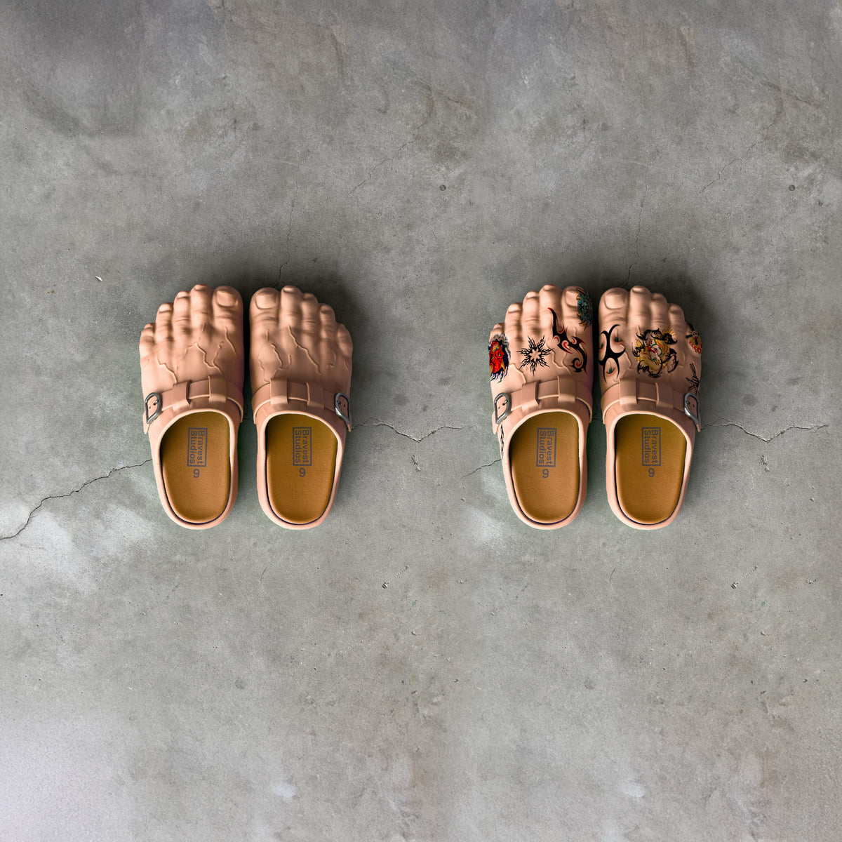 Tattoo Foot Clogs