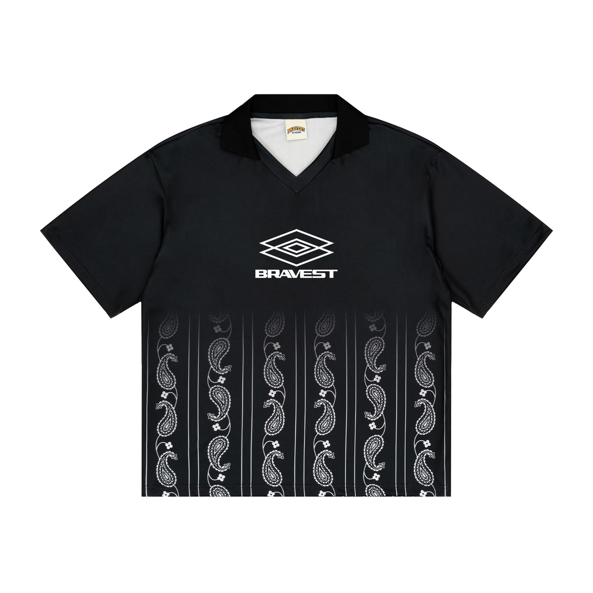 Black Paisley Jersey