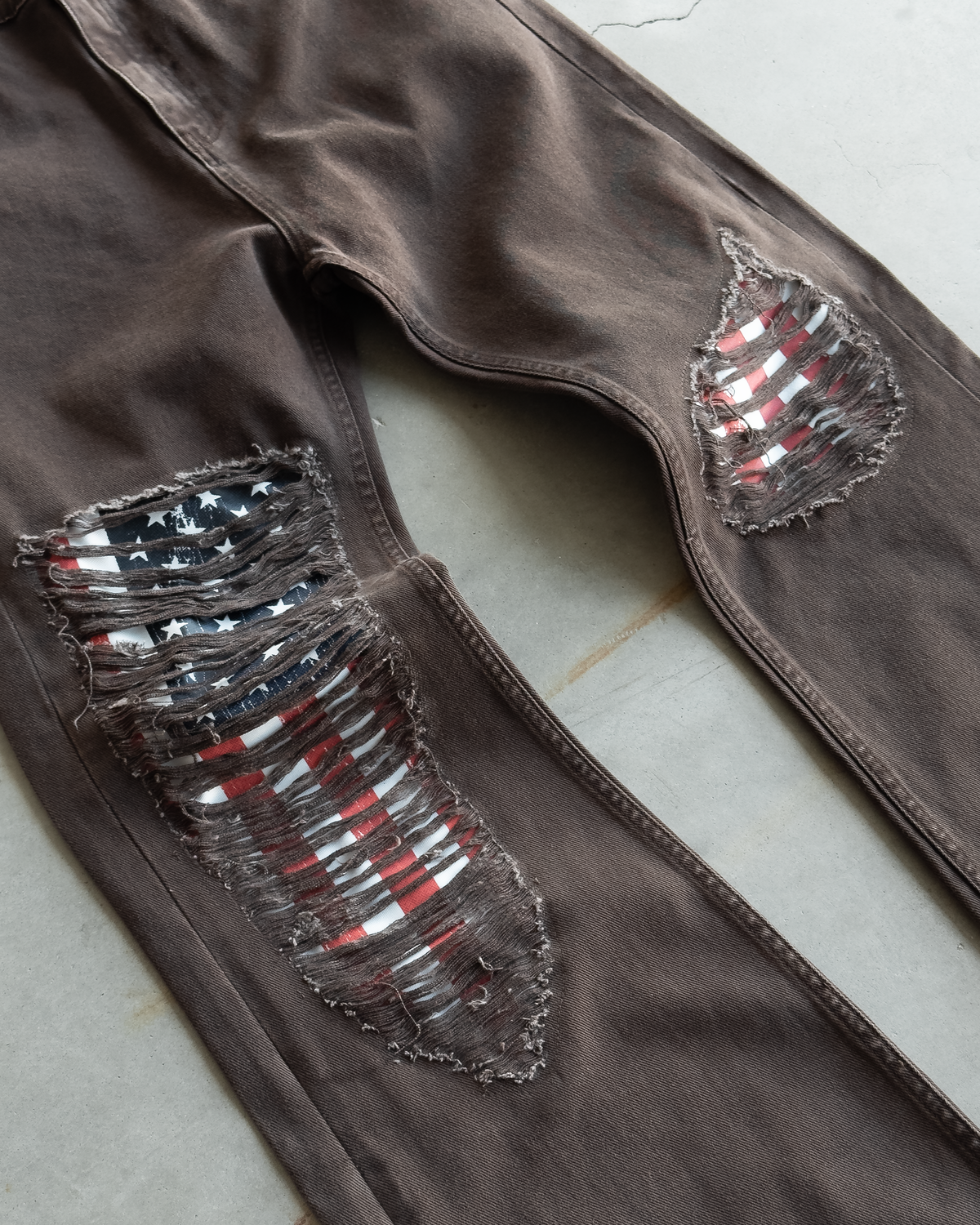 Brown Liberty Flare Denim