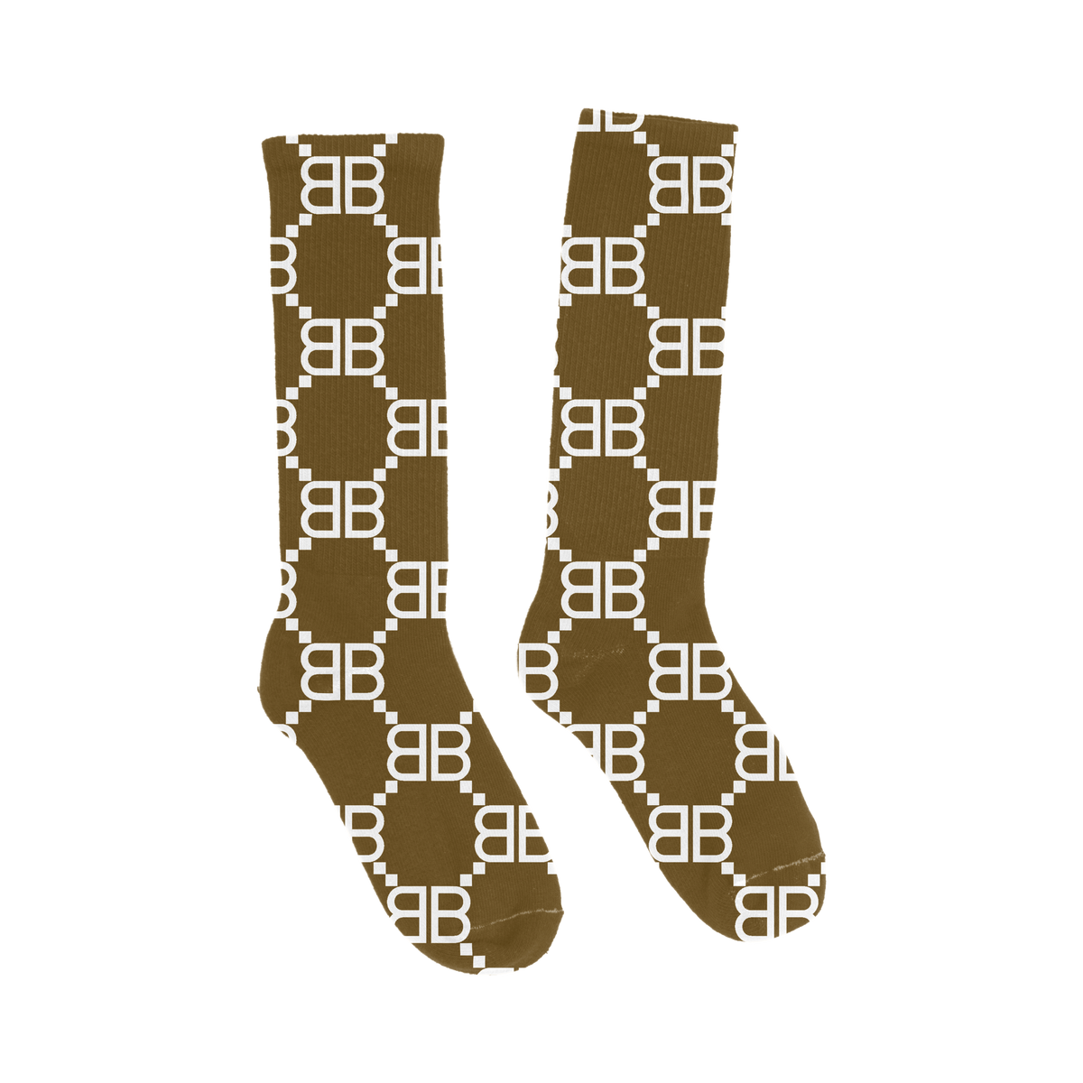 Brown Matrix Socks