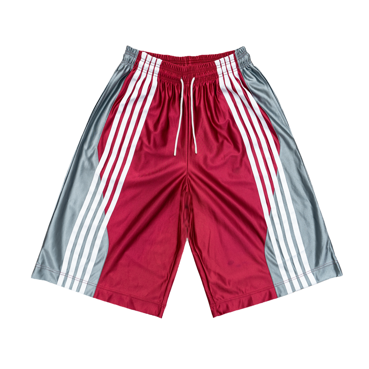 Striped Baggy Basketball Shorts