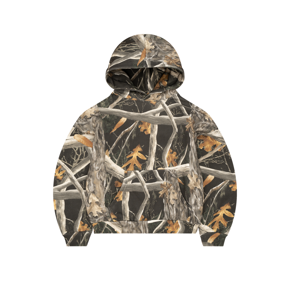 Tree Camo Hoodie Black