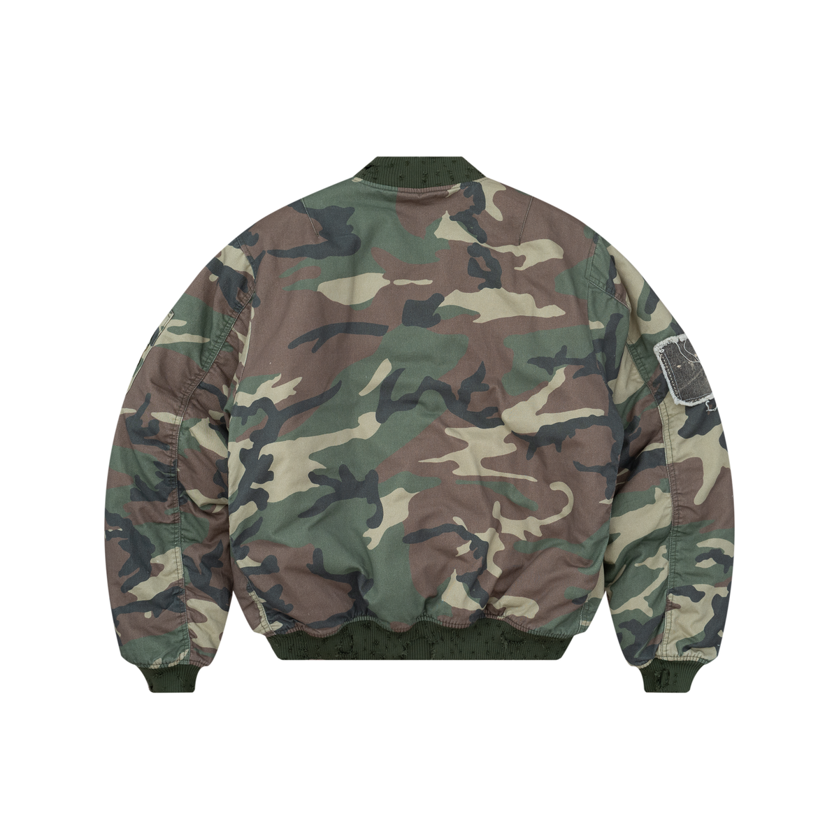 Camo Patches Bomber Jacket