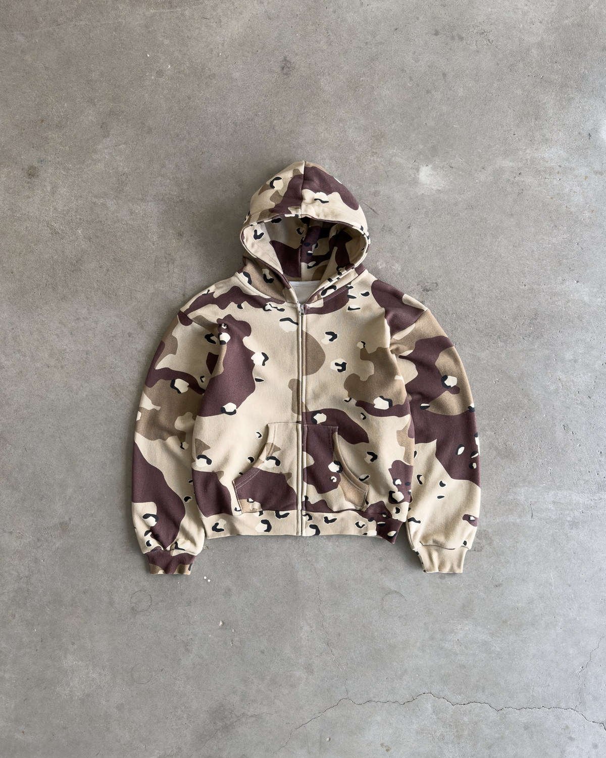 Chip Camo Zip Hoodie