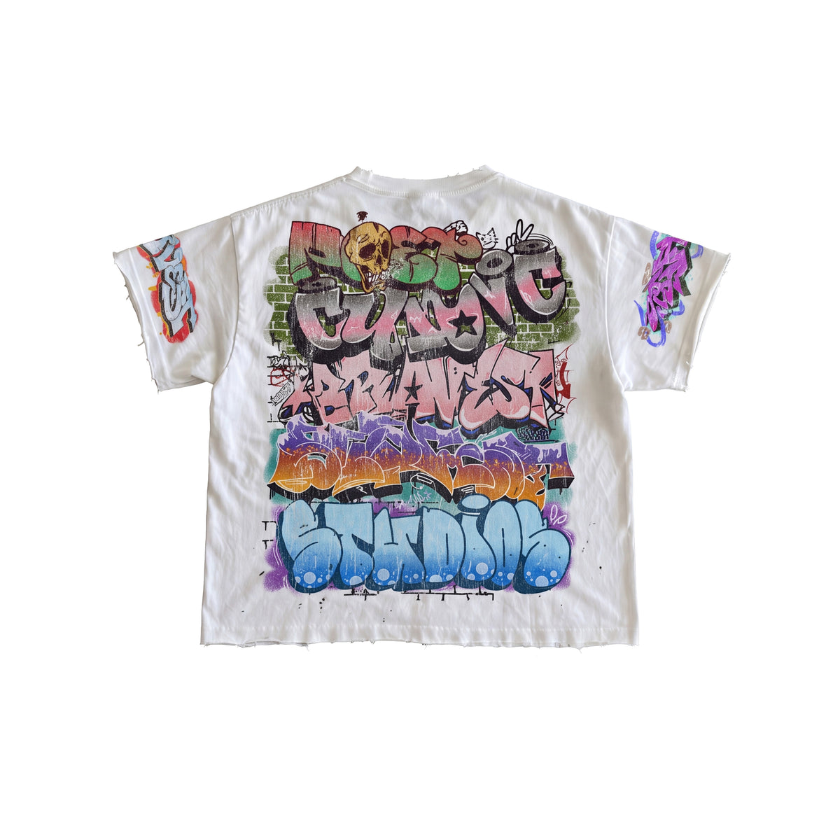 White Graf Short Sleeve Tee