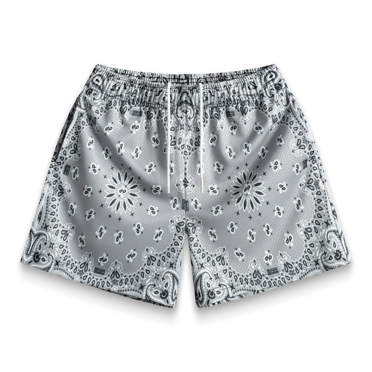 Grey Paisley V2 Shorts
