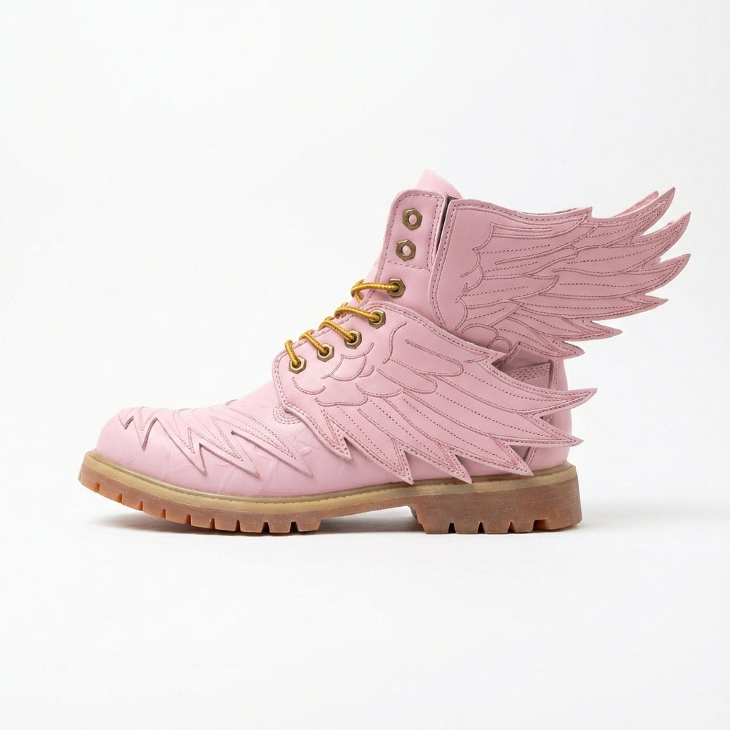 Pink Wing Boots