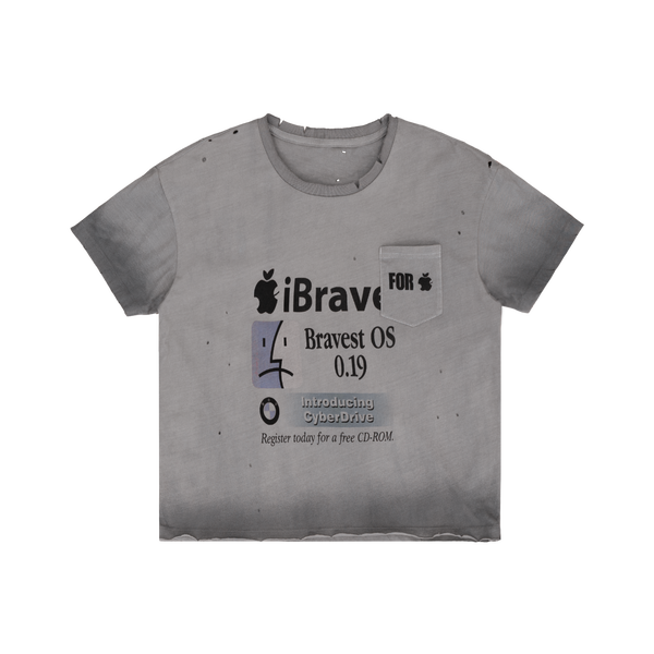 Grey iBrave Vintage Tee – Bravest Studios
