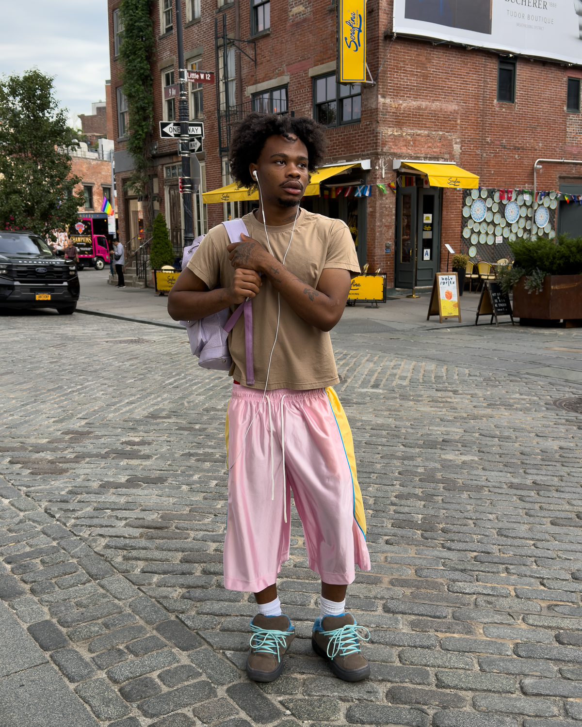 Pink Baggy Basketball Shorts