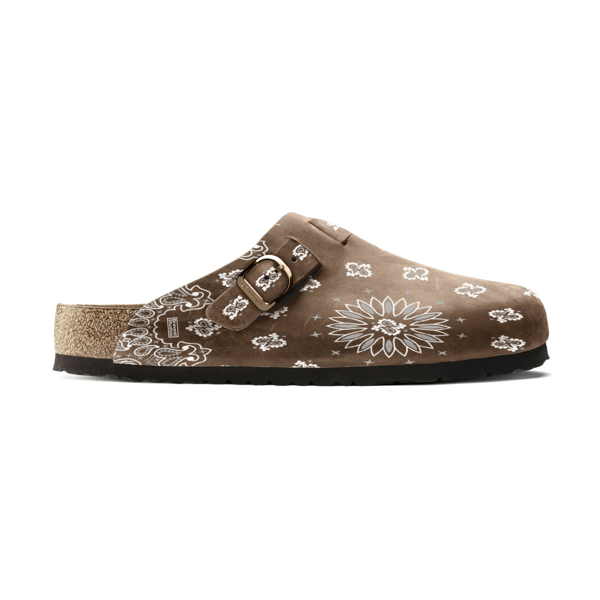 Mocha Paisley Clogs V2