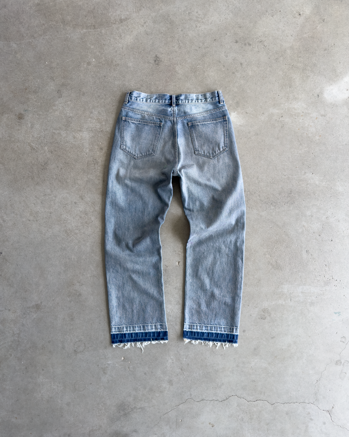 Blue Dirty Wash Denim