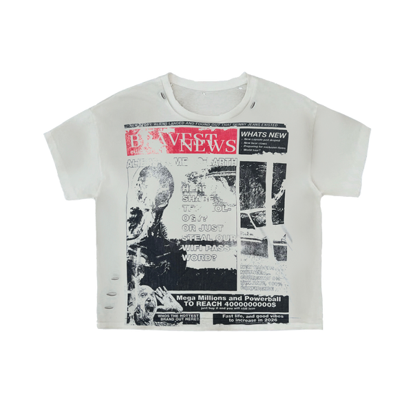 Newspaper Tee – Bravest Studios