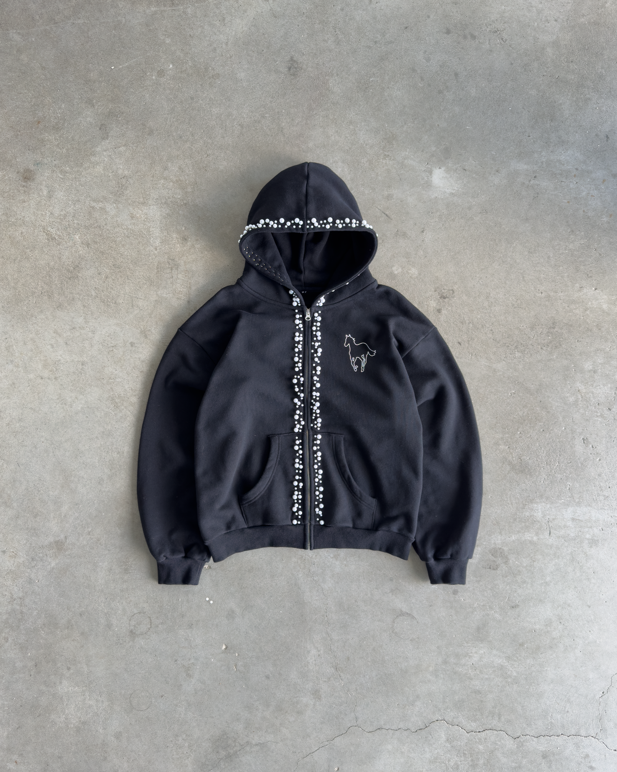 Pony Pearl Zip Hoodie