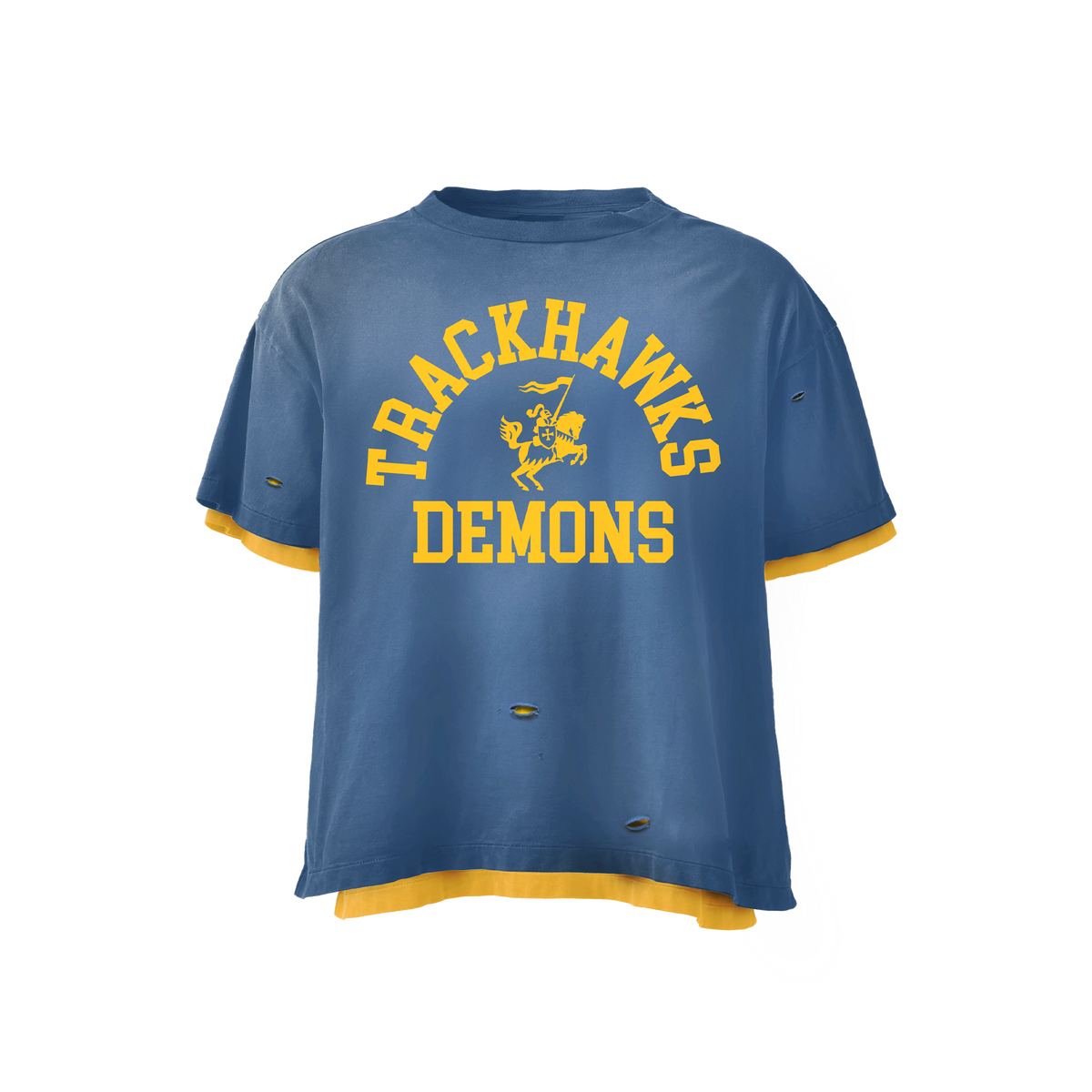 Blue Trackhawk Double-Layer Vintage Tee