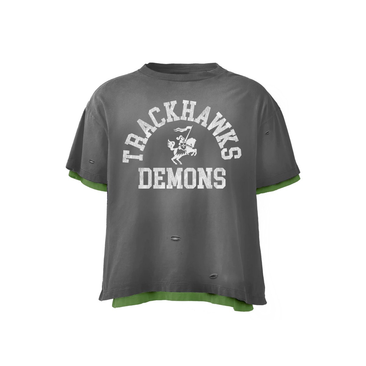 Grey Trackhawk Double-Layer Vintage Tee
