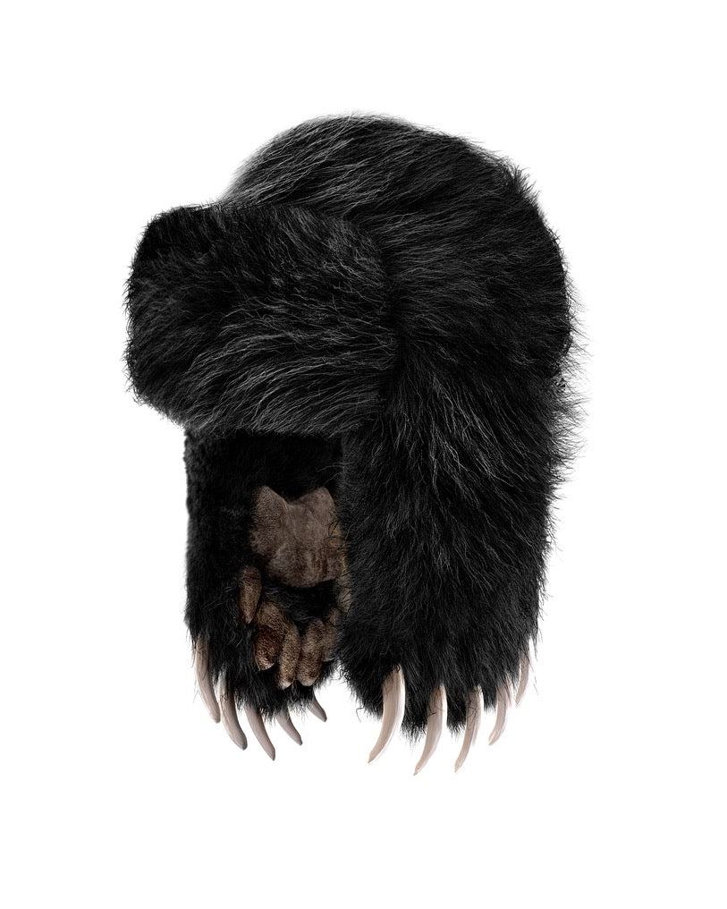 Bear Claw Hat Black