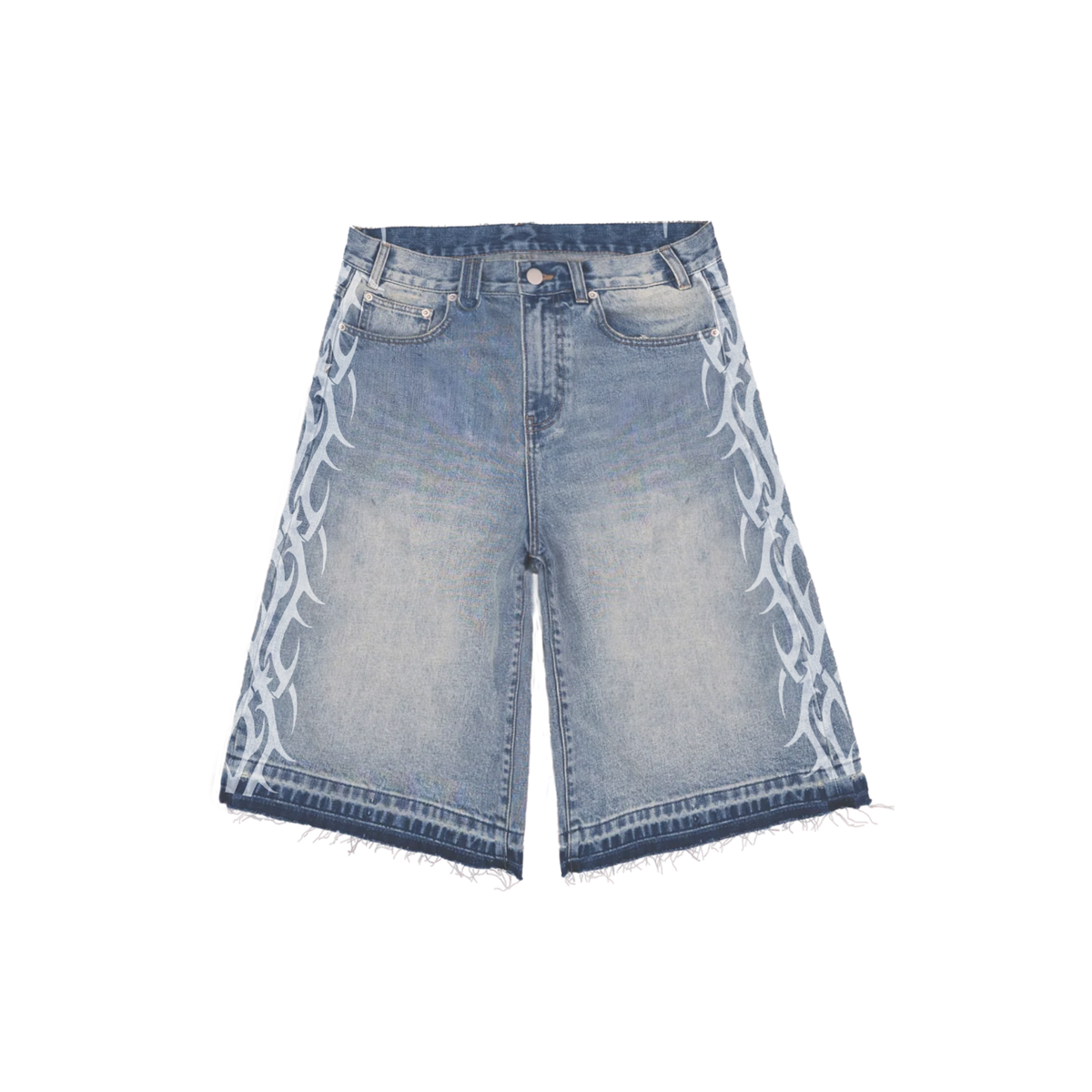 Tribal Jorts Blue
