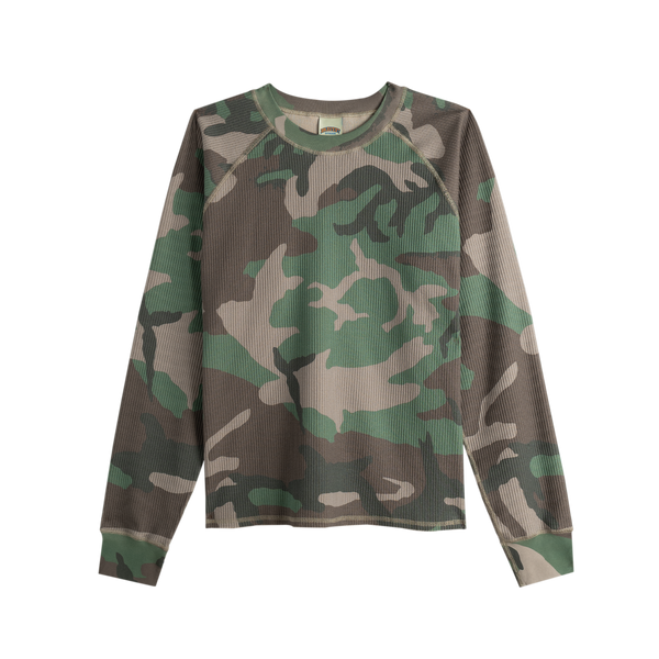 トップス VALLAD CAMO THERMAL L/S TEE Woodland Camo Thermal – Bravest Studios