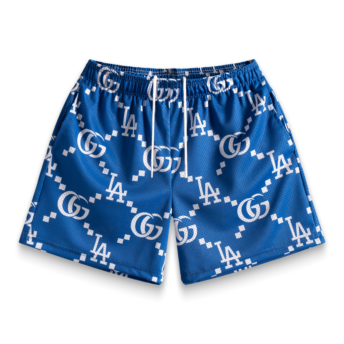 Blue Palm Shorts