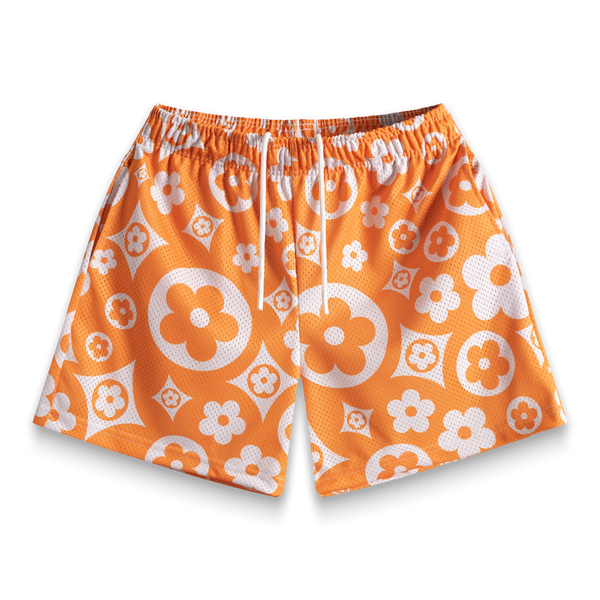 Orange Flower Shorts – Bravest Studios