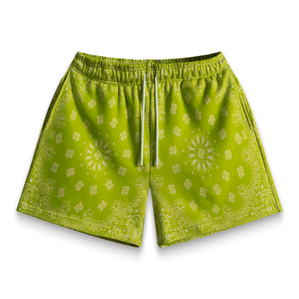 Bravest Studios Paisley Shorts Green for Women