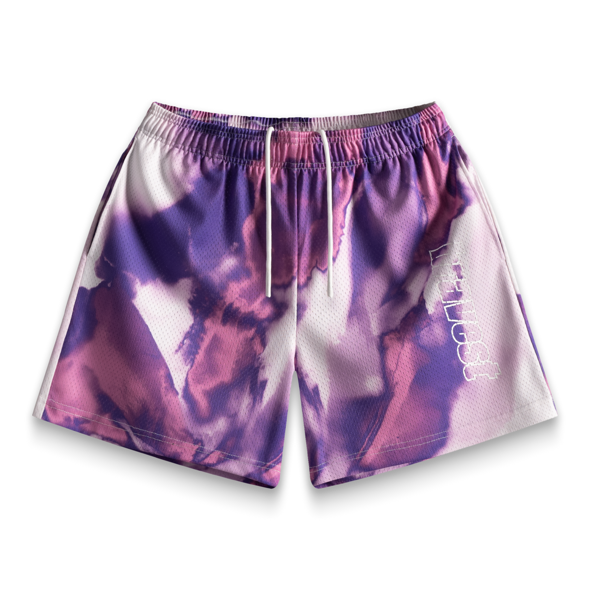 Purple Abstract Shorts